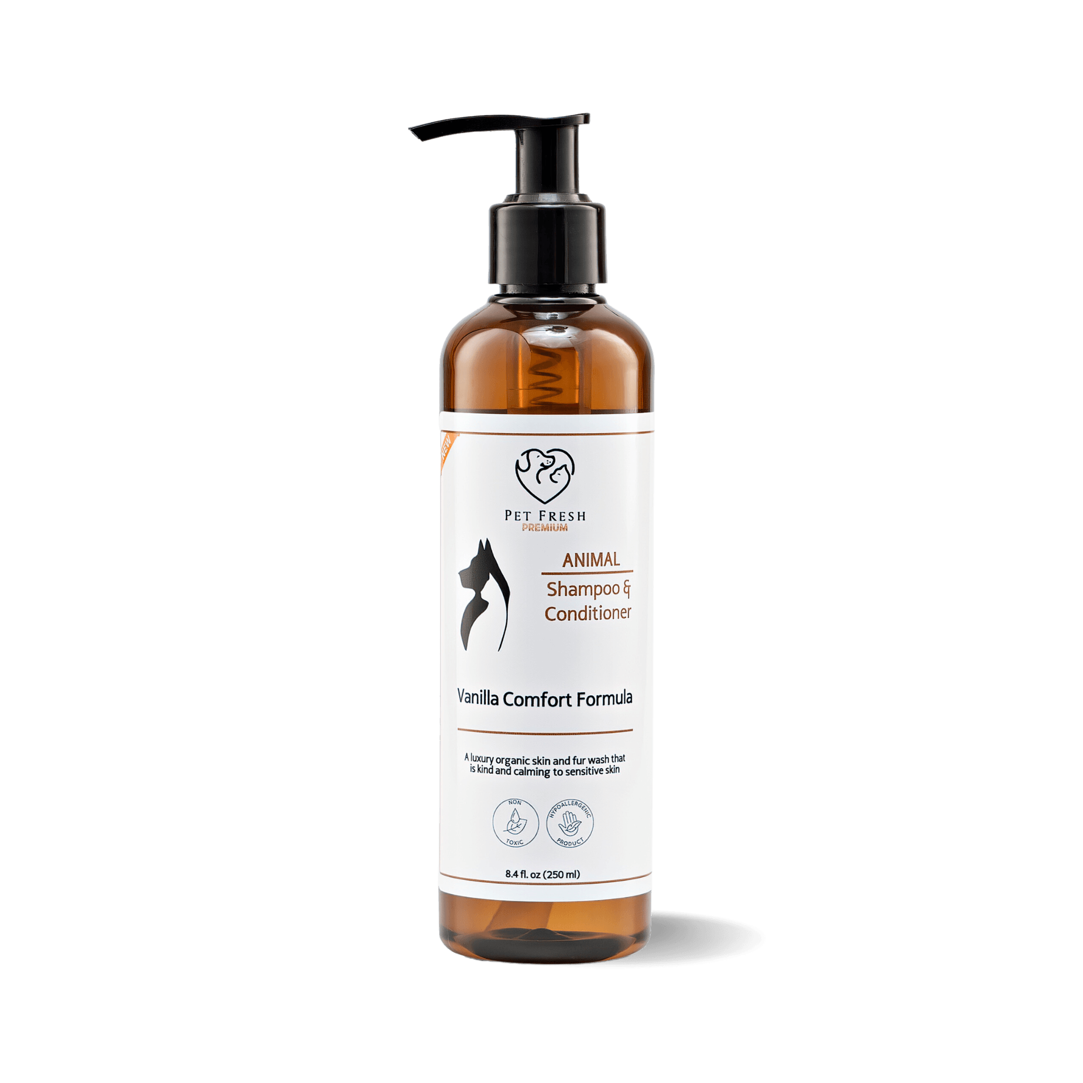 Pet Fresh Vanilla Comfort dog shampoo and conditioner
