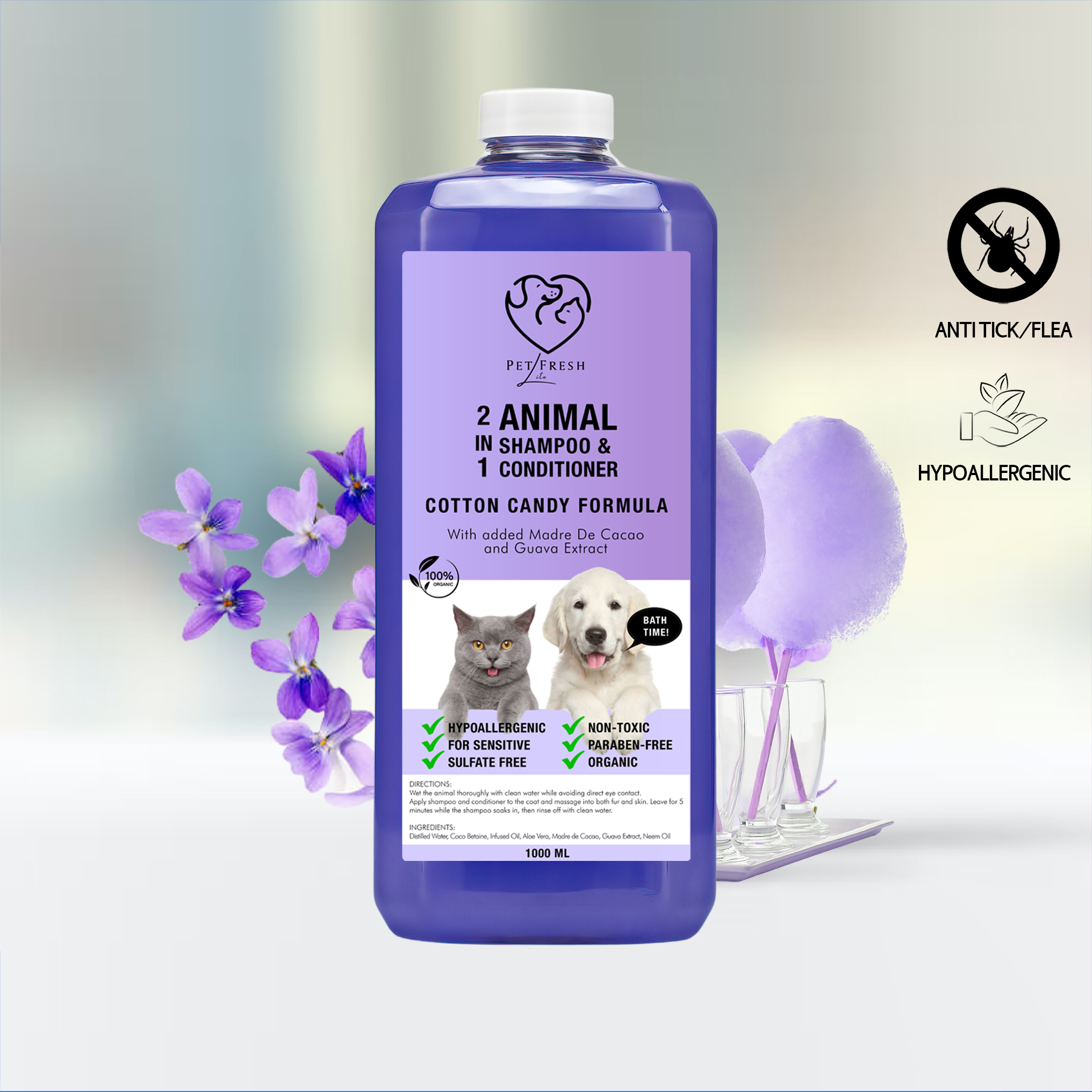 Lite 2-in-1 Shampoo Cotton Candy 1L