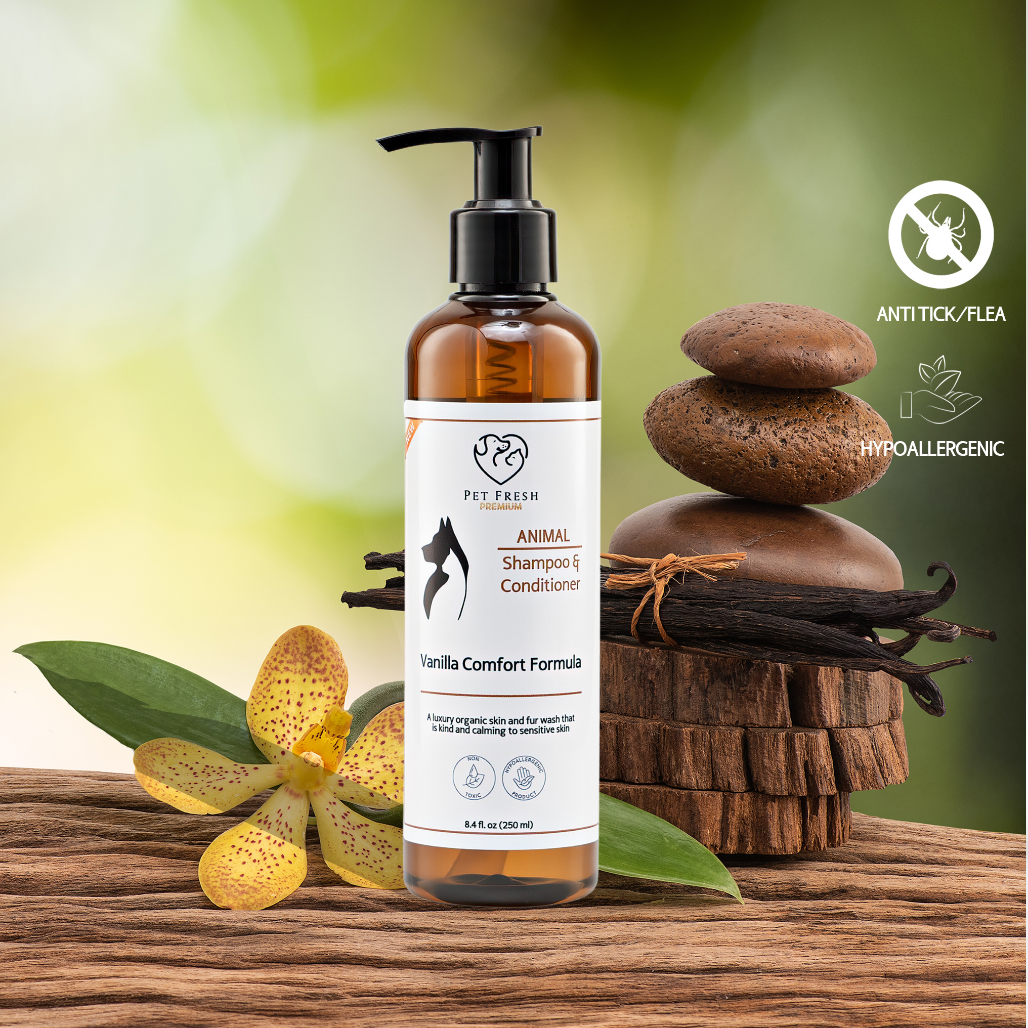 Premium 2-in-1 Shampoo Vanilla Comfort 250ml