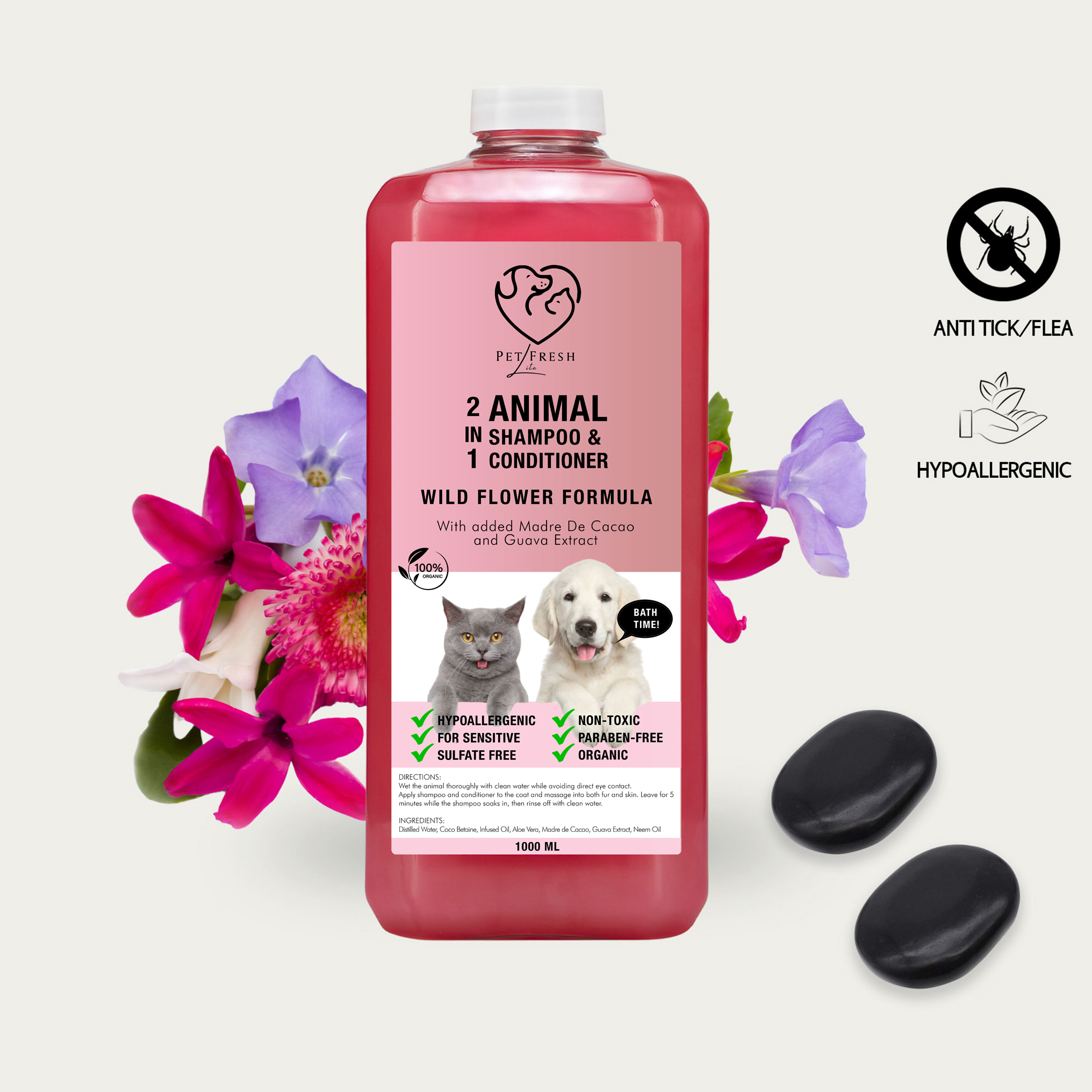 Lite 2-in-1 Shampoo Wild Flower 1L